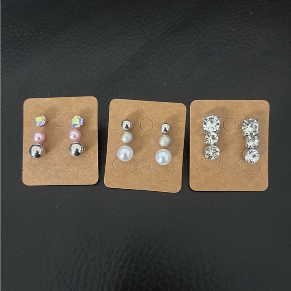 Jewelry - Stud Earring Set (9 Pairs)